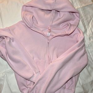 SKIMS light pink Zip-Up Hoodie